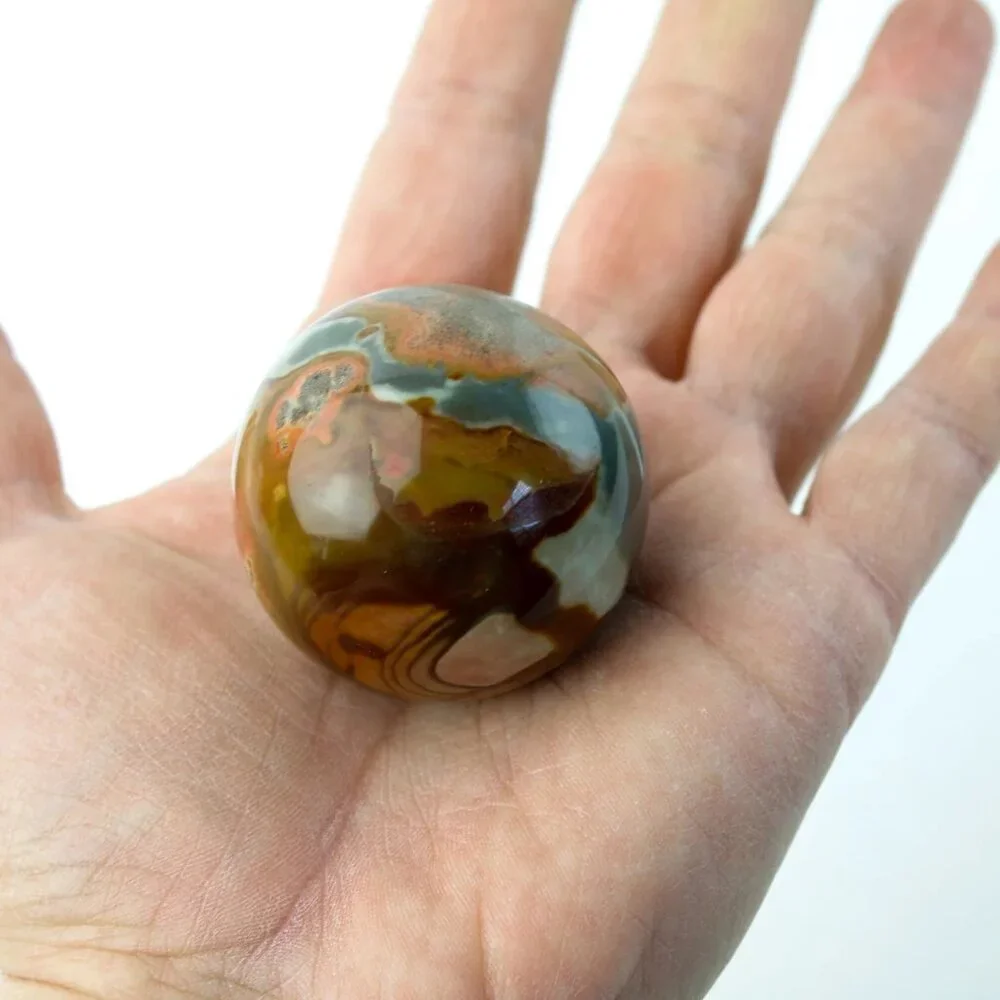 Polychrome Jasper Sphere - 45mm - Picture 10 of 12